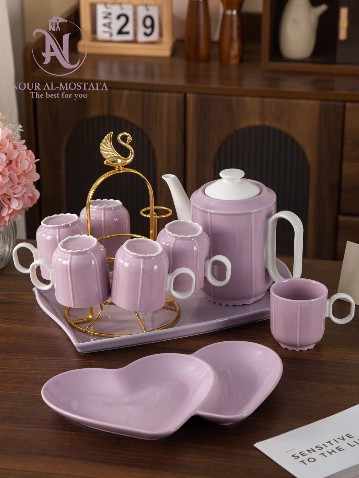 طقم شاي بورسلين 11ق